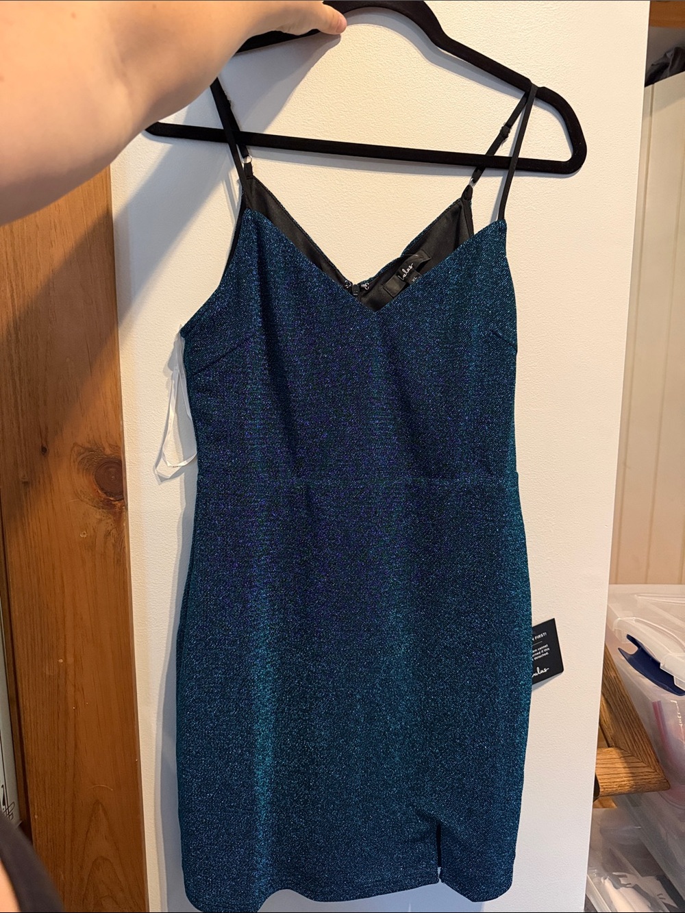 NWT Lulus teal mini dress